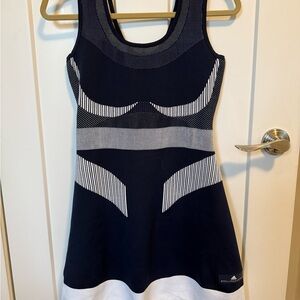 Adidas Stella McCartney Navy and White Barricade Dress